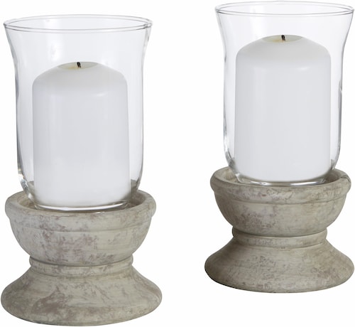 Kerzenhalter deluxe mit Led Kerze Windlicht Kerzenständer in silber Deko 
